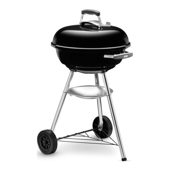 Weber Compact 47 Cm Barbecue A Carbone Kettle Grill Nero Tondo
