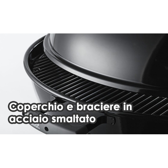Weber Compact 47 Cm Barbecue A Carbone Kettle Grill Nero Tondo