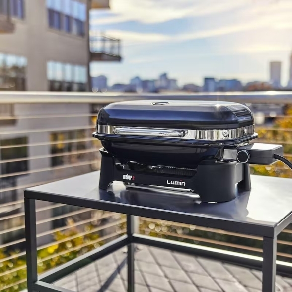 Weber Lumin Compact Barbecue Elettrico Multifunzione Nero - 91010953