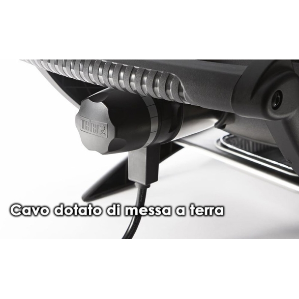Barbecue elettrico Weber Q 2400 Con Griglia In Ghisa Di Acciaio 2,2 kW