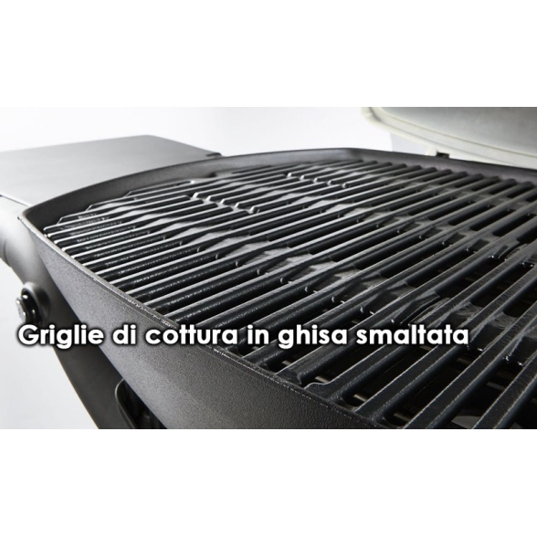 Barbecue elettrico Weber Q 2400 Con Griglia In Ghisa Di Acciaio 2,2 kW