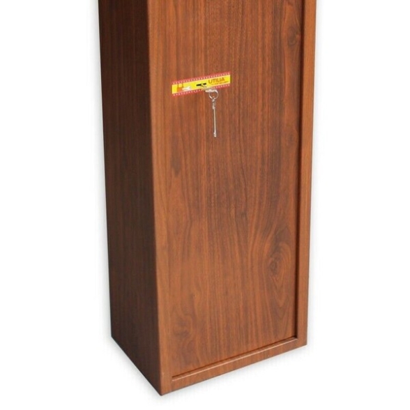 Armadio Portafucili Effetto Legno Utilia Fuciliera 4 Posti Con Tesoretto