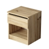 Comodino Effetto Legno 1 Cassetto E Vano A Giorno 40x35x46 Luvio