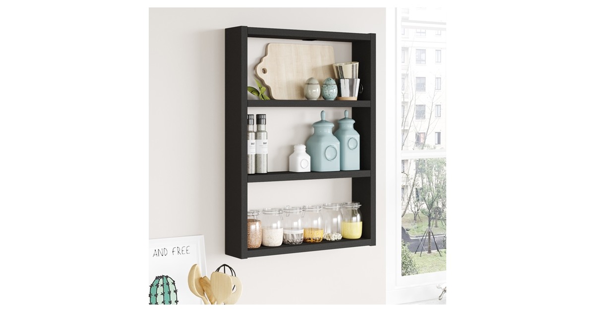 Mensola In Legno Con 3 Ripiani Da Parete Acquista QUI