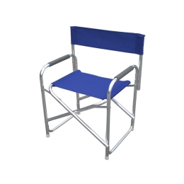 Sedia Regista In Alluminio E Textilene Blu Playa - Set 2 Pezzi
