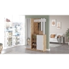 Mobile Ingresso Con Scarpiera E Specchio Rovere E Bianco Roger