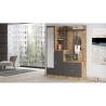 Mobile Ingresso Con Scarpiera E Specchio Rovere E Antracite Wisdom