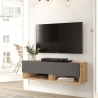 Mobile Tv Sospeso 100x32x30 Rovere E Antracite Evolution