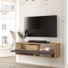 Mobile Tv Sospeso 100x32x30 Rovere E Antracite Evolution
