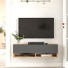Mobile Tv Sospeso 100x32x30 Rovere E Antracite Evolution