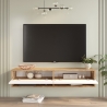 Mobile Tv Sospeso 140x32x30 Rovere E Bianco Evolution