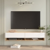 Mobile Tv Sospeso 140x32x30 Rovere E Bianco Evolution