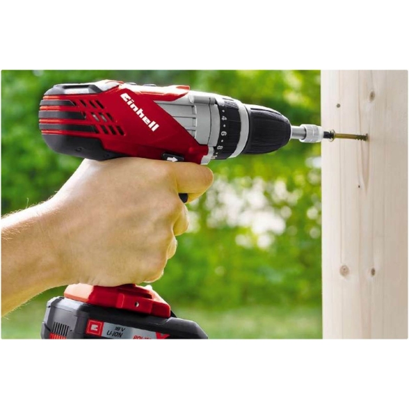 Trapano avvitatore a batteria Einhell TE-CD 18 Li-Solo 4513692 (batteria e caricabatteria non inclusi)