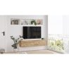 Mobile Tv Sospeso 140x32x30 Effetto Legno Rovere Future