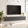 Mobile Tv Sospeso 180x32x30 Rovere E Antracite Future