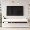Mobile Tv Sospeso 180x32x30 Rovere E Bianco Evolution