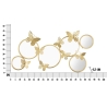 Pannello decorativo da muro 89,5x4,5x45,5 cm Butterfly Mirror