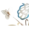 Pannello decorativo da muro con design a farfalle 59,5X4X111,5 cm Butterflies oro/celeste