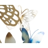 Pannello decorativo da muro con design a farfalle 59,5X4X111,5 cm Butterflies oro/celeste
