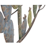 Pannello decorativo in ferro disegno Cactus 90x64x2,5 cm multicolor