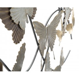 Pannello decorativo in ferro trama farfalle 118x3x52 cm Butterfly