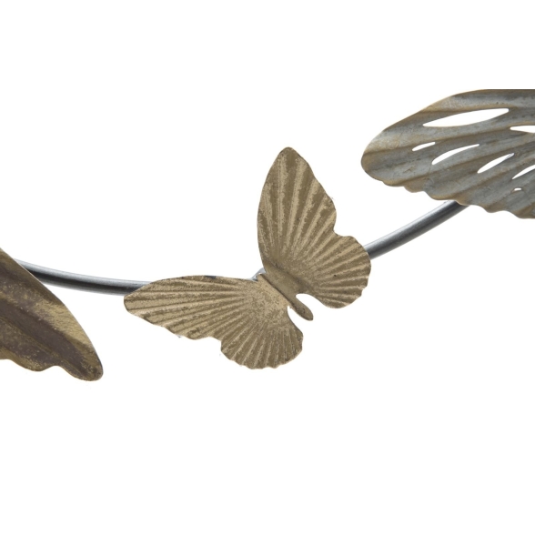 Pannello decorativo in ferro trama farfalle 118x3x52 cm Butterfly