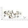 Pannello decorativo in ferro trama farfalle 118x3x52 cm Butterfly