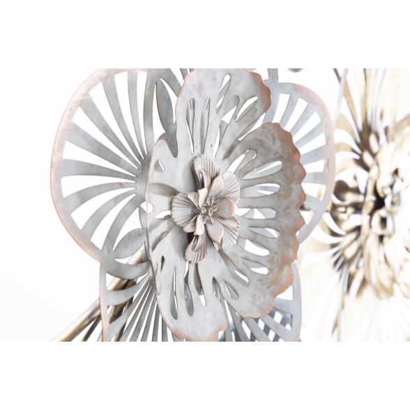 Pannello decorativo 3D in metallo 118x4x58 cm Campur