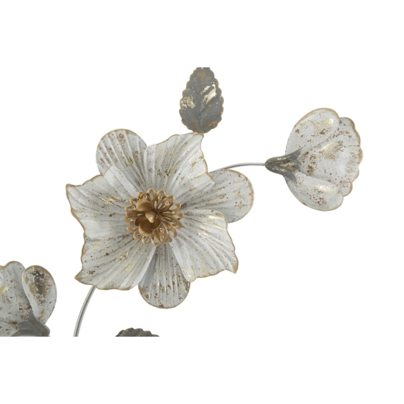 Pannello decorativo a fiori in ferro 50x5,5x90,5 cm Flix
