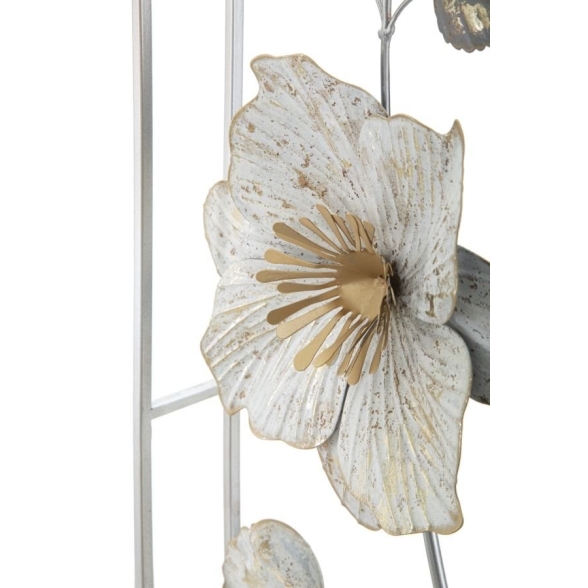 Pannello decorativo a fiori in ferro 50x5,5x90,5 cm Flix