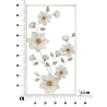Pannello decorativo a fiori in ferro 50x5,5x90,5 cm Flix