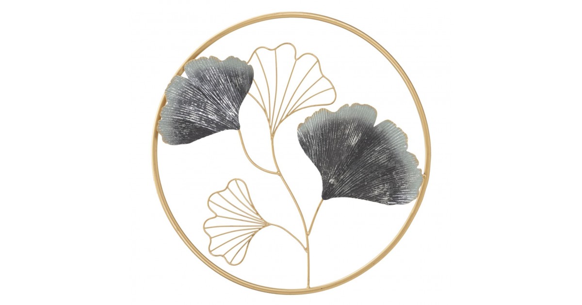 Pannello decorativo circolare design fiori Ø 45,5X3,5 cm Flower Simple