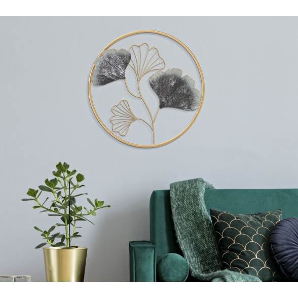 Pannello decorativo circolare design fiori Ø 45,5X3,5 cm Flower Simple