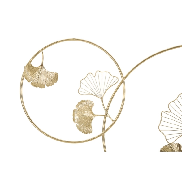 Pannello decorativo da muro design a foglie 120,5x4,2x80,5 cm Double Leaf