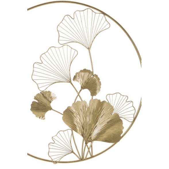 Pannello decorativo da muro design a foglie 120,5x4,2x80,5 cm Double Leaf