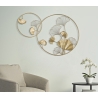 Pannello decorativo da muro design a foglie 120,5x4,2x80,5 cm Double Leaf