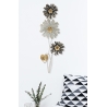Pannello decorativo in ferro con designa fiori 35x5,5x88 cm Simply