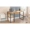 Scrivania Industrial Con Ripiani Laterali 120x60x75H Dexter