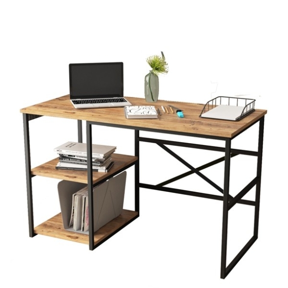 Scrivania Industrial Con Ripiani Laterali 120x60x75H Voyage SX