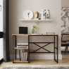 Scrivania Industrial Con Ripiani Laterali 120x60x75H Voyage SX