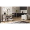 Scrivania Industrial Con Ripiani Laterali 120x60x75H Voyage SX