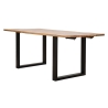 Tavolo Da Pranzo Allungabile 180-280x90x77 In Legno Gambe In Ferro Edge