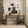 Scrivania Industrial Con Ripiani Laterali 140x60x75H Voyage DX