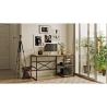 Scrivania Industrial Con Ripiani Laterali 140x60x75H Voyage DX