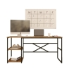Scrivania Industrial Con Ripiani Laterali 160x60x75H Voyage SX