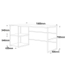 Scrivania Industrial Con Ripiani Laterali 160x60x75H Voyage SX