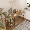 Scrivania Industrial Con Ripiani Laterali 160x60x75H Voyage SX