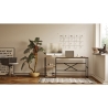 Scrivania Industrial Con Ripiani Laterali 160x60x75H Voyage SX