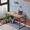 Scrivania Industrial Ferro E Legno120x60x75H Voyage