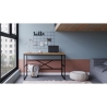 Scrivania Industrial Ferro E Legno120x60x75H Voyage
